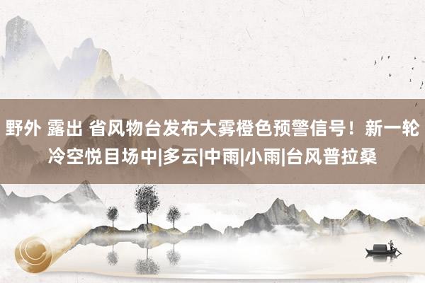 野外 露出 省风物台发布大雾橙色预警信号！新一轮冷空悦目场中|多云|中雨|小雨|台风普拉桑