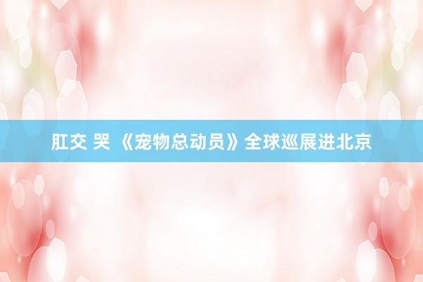 肛交 哭 《宠物总动员》全球巡展进北京