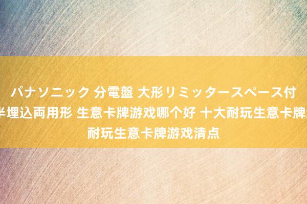パナソニック 分電盤 大形リミッタースペース付 露出・半埋込両用形 生意卡牌游戏哪个好 十大耐玩生意卡牌游戏清点
