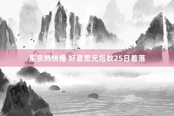 东京热快播 好意思元指数25日着落